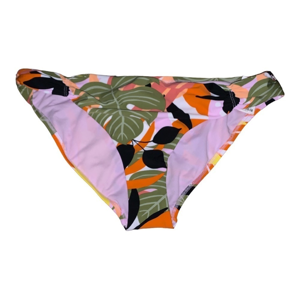 NWT BAR III XL bikini bottom tropical green orange